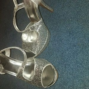 Glitter high heels